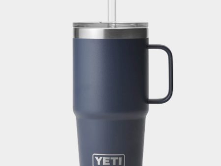 Navy Rambler 25oz Straw Mug Online