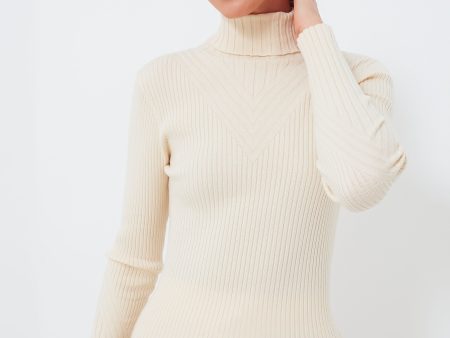 Whitecap Grey Esme Rib Roll Neck Fashion