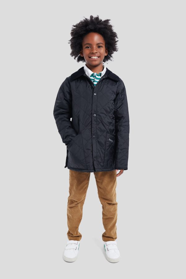 Boys Black Liddesdale Quilt For Cheap