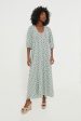 Green Leaves Laurel Maxi Dress Supply