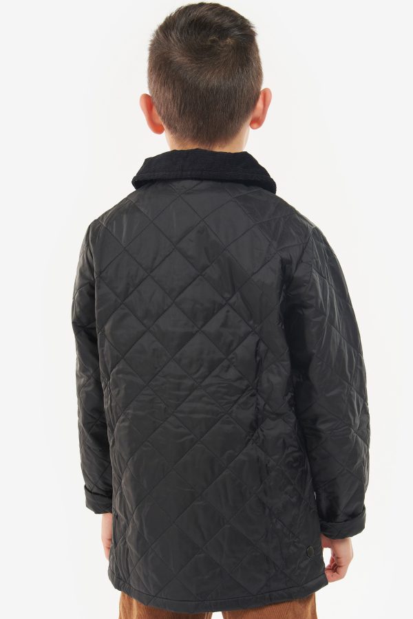 Boys Black Liddesdale Quilt For Cheap