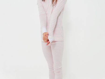 Pink Stripe Pajama Set Sale