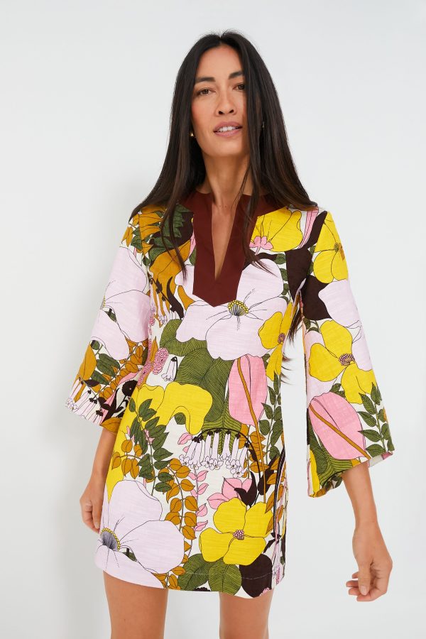 Big Flower Rose The Kaftan Mini Hot on Sale