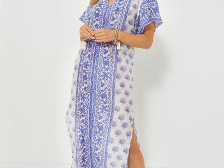 Blue and White Angel Caftan Online Sale