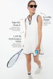 White and Navy Emma Tennis Dress For Sale