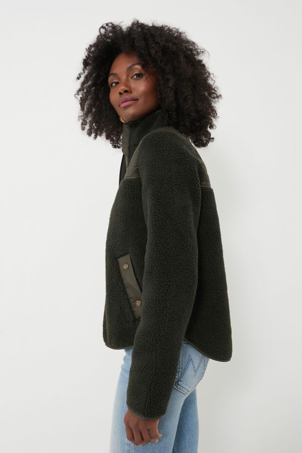 Olive Rockling Fleece Jacket Hot on Sale