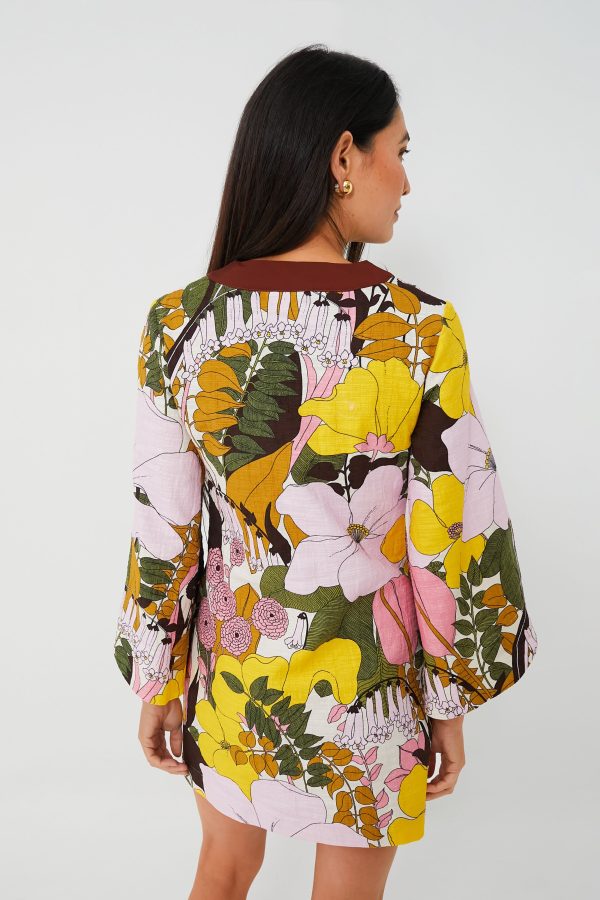 Big Flower Rose The Kaftan Mini Hot on Sale