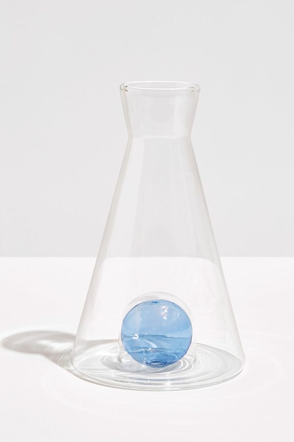 Clear and Blue Vice Versa Carafe Discount