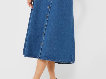 Maritime Gerri Denim Skirt For Discount