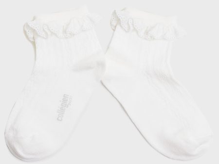 Blanc Neige Marie-Antoinette Socks For Cheap