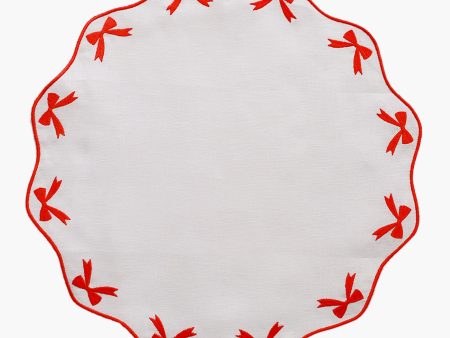 Red Bow Placemat on Sale