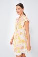 Yellow Flower Mix Sasha Mini Dress Supply